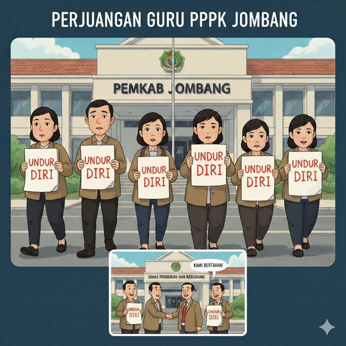 Ilustrasi PPPK Paruh Waktu mundur.
