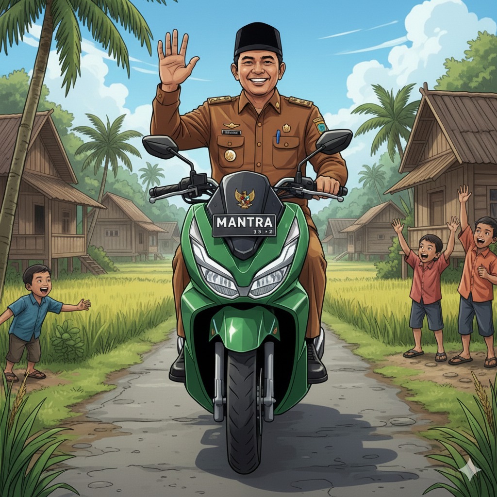Ilustrasi motor baru untuk kades