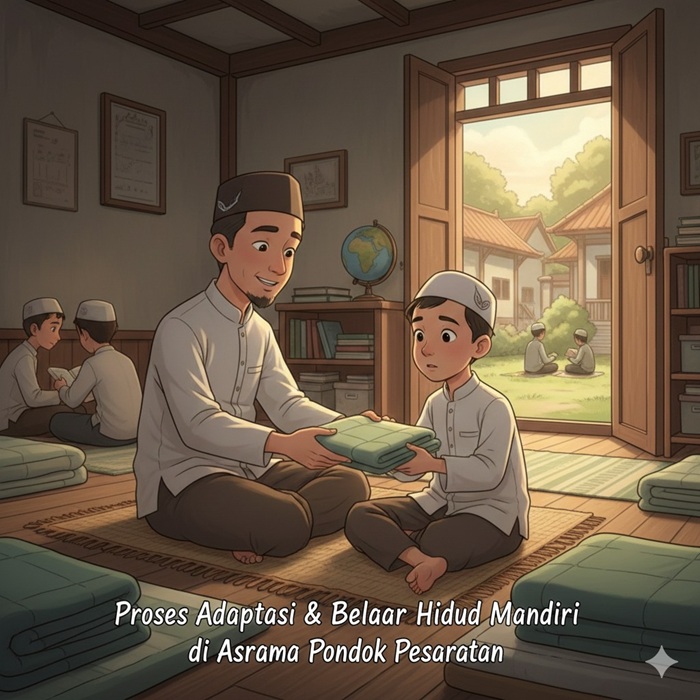 Ilustrasi cerpen mondok.