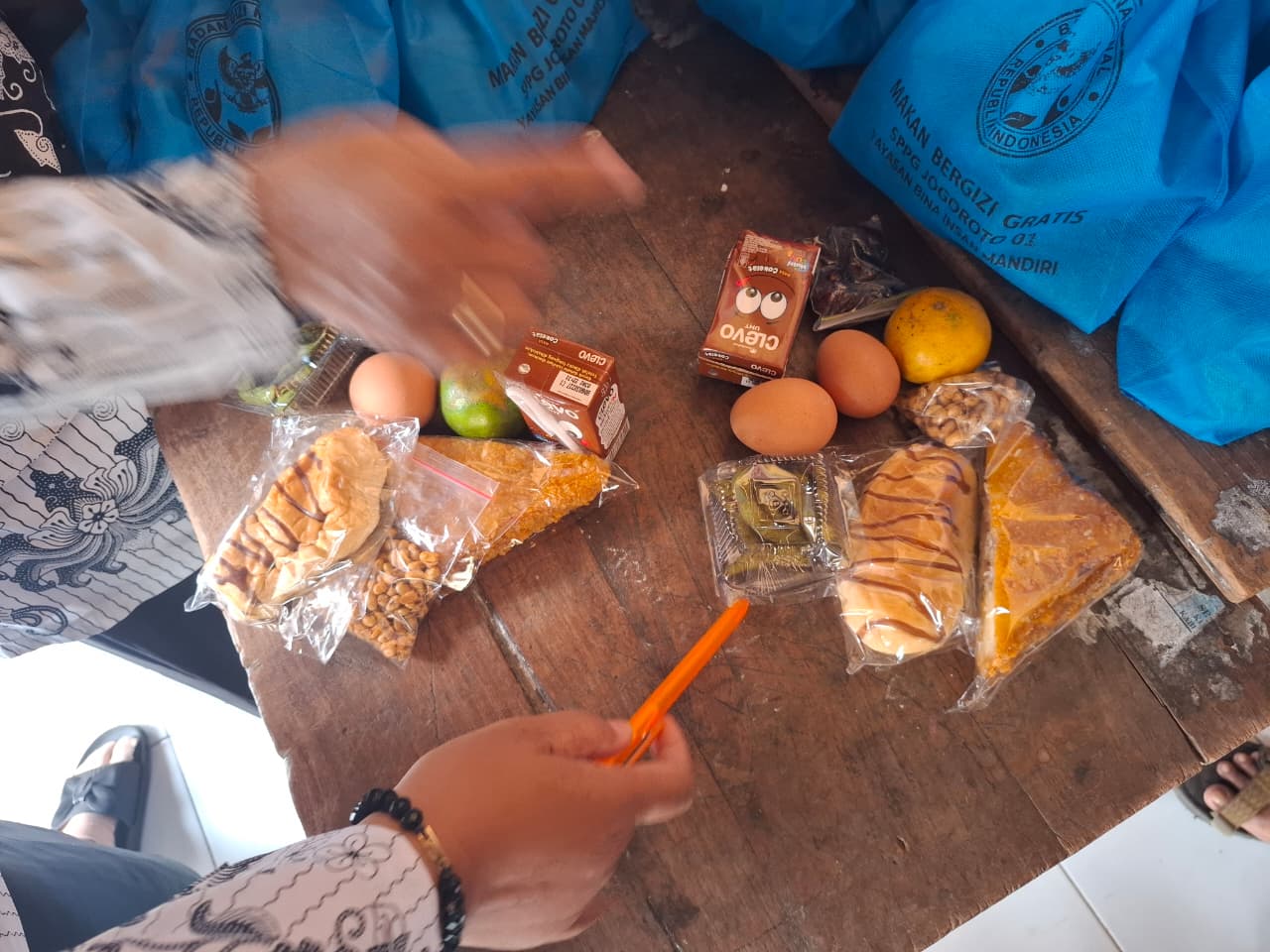 Menu pengganti MBG di Jogoroto, Jombang.