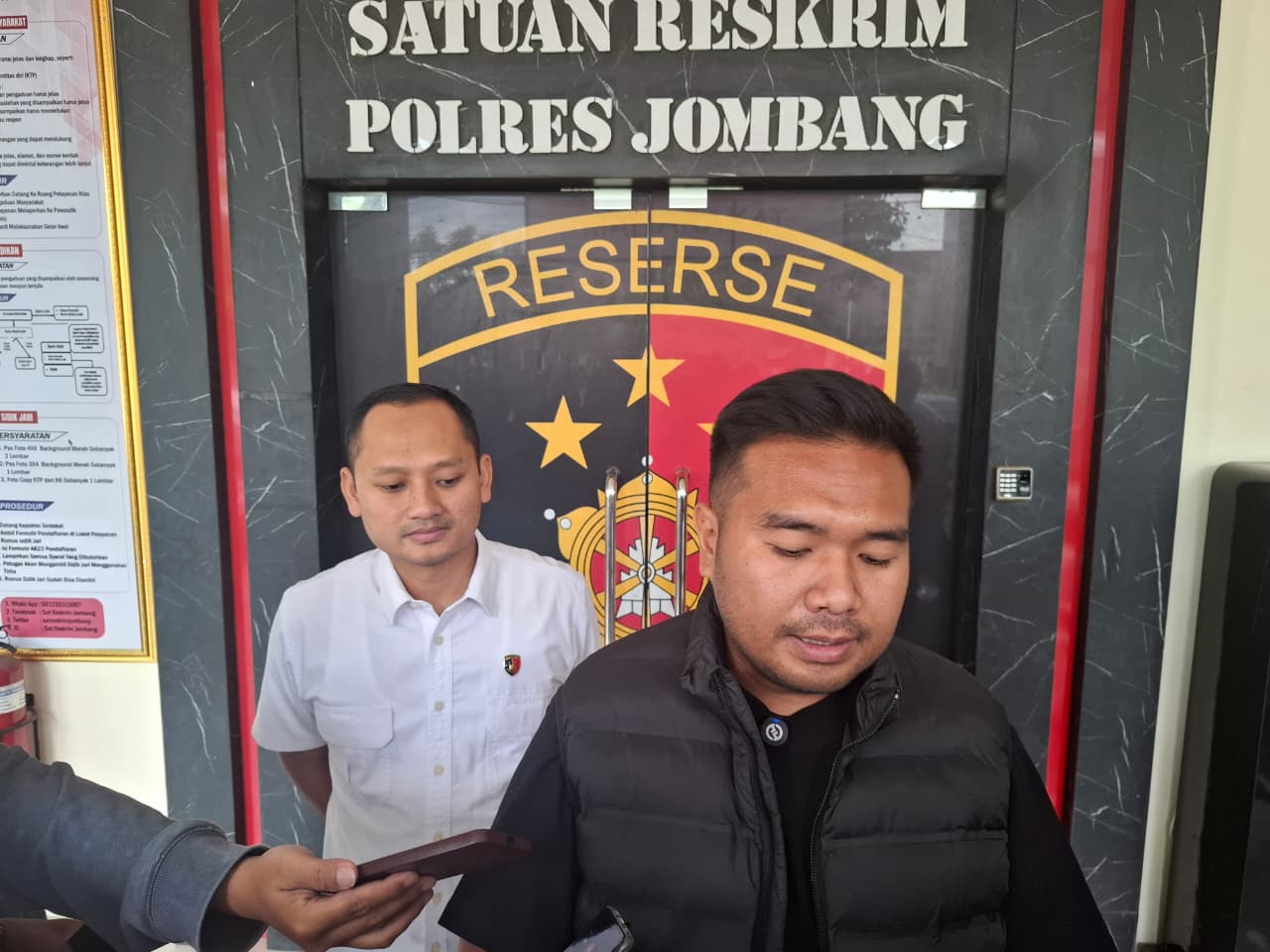 Kasatreskrim Polres Jombang AKP Dimas Robin Alexander.