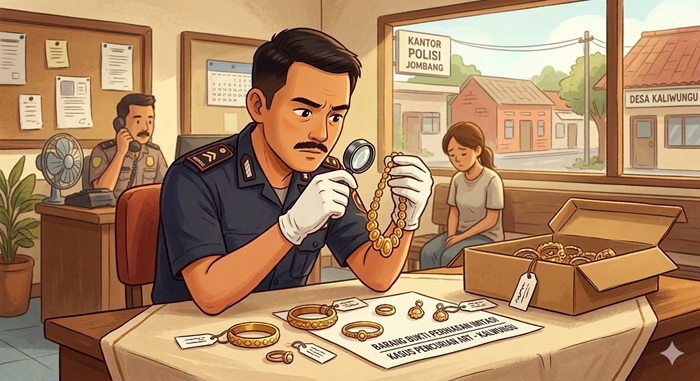 Ilustrasi pencurian emas.