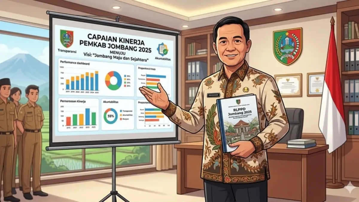 Ilustrasi RLPPD Jombang 2025. (Ainul Hafidz/AI/Radar Jombang)