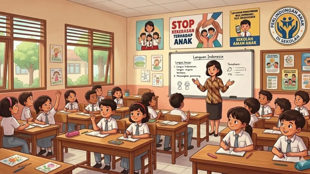 Ilustrasi siswa Jombang. (Ainul Hafidz/AI/Radar Jombang)