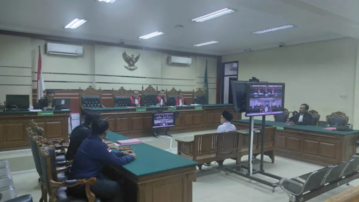 Sidang kasus korupsi yang menjerat mantan Kepala Unit BRI Wonosalam, Jombang Muhammad Agung Subekti Hartadi.