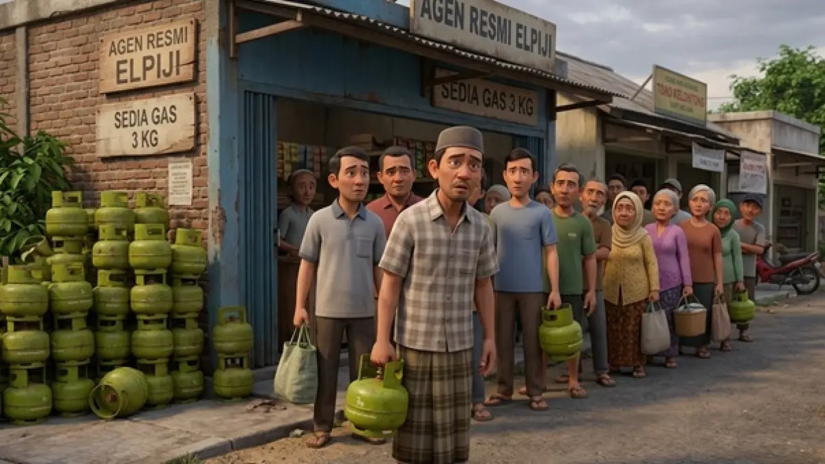 Ilustrasi elpiji 3 kilogram kosong. (Ainul Hafidz/AI/Radar Jombang)