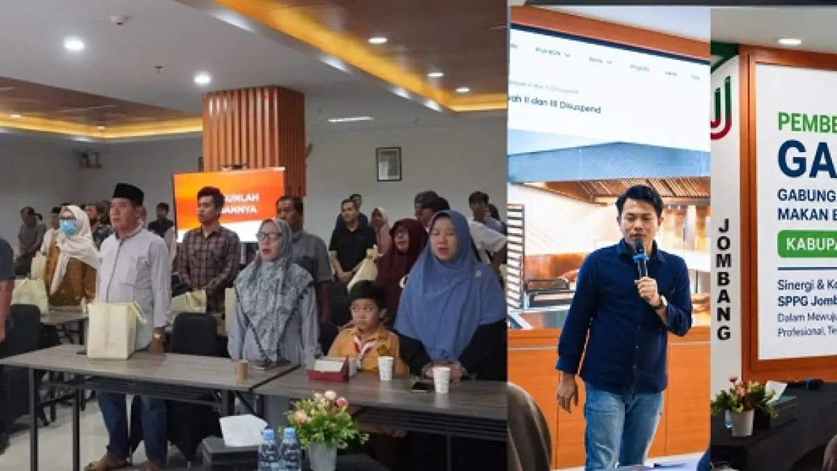 GAPEMBI (Gabungan Pengusaha Makan Bergizi Indonesia) Kabupaten Jombang resmi dibentuk dalam sebuah pertemuan yang digelar di Bank Jombang Tower lantai 7, Jumat (24/4).