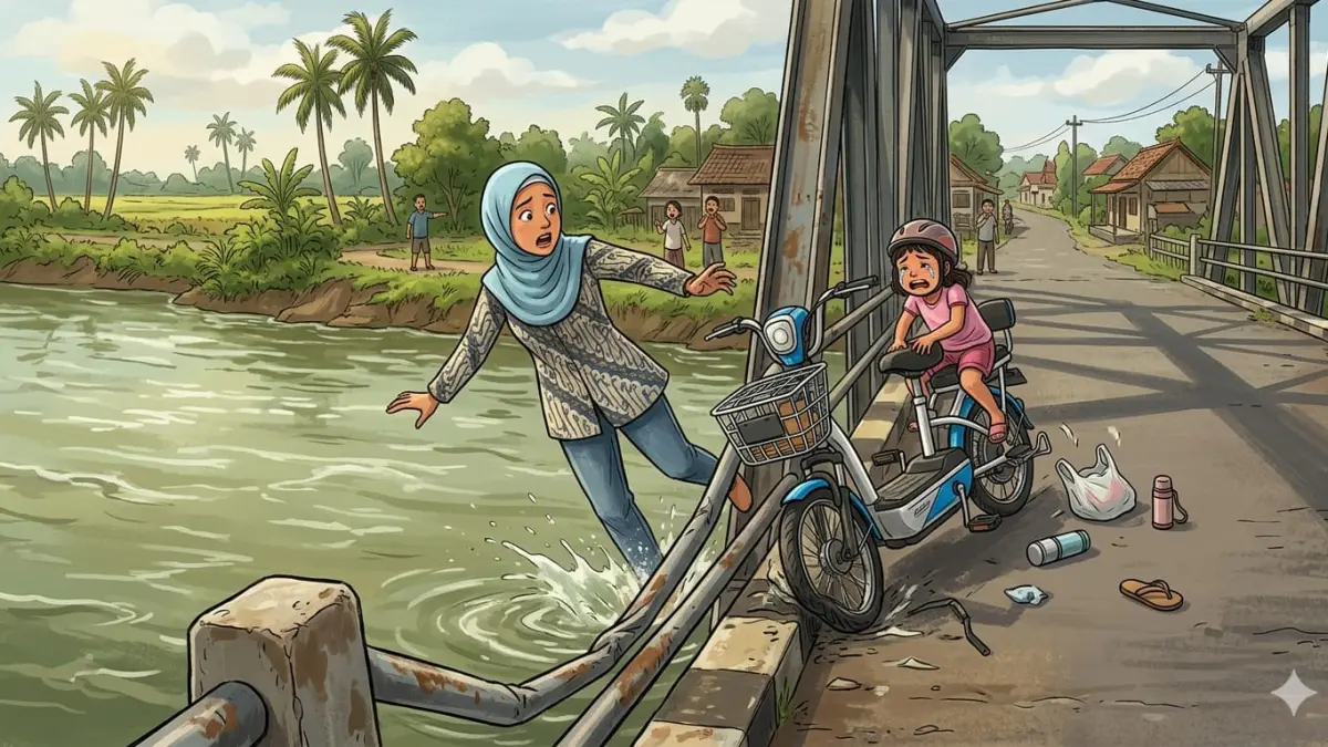 Ilustrasi kecelakaan lalu lintas. (Ainul Hafidz/AI/Radar Jombang)