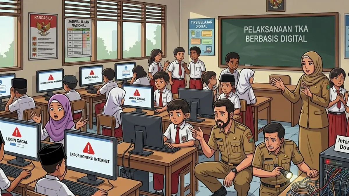 Ilustrasi TKA. (Ainul Hafidz/AI/Radar Jombang)