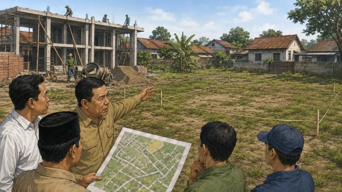 Ilustrasi aset Pemkab Jombang untuk pembangunan gedung KDKMP
