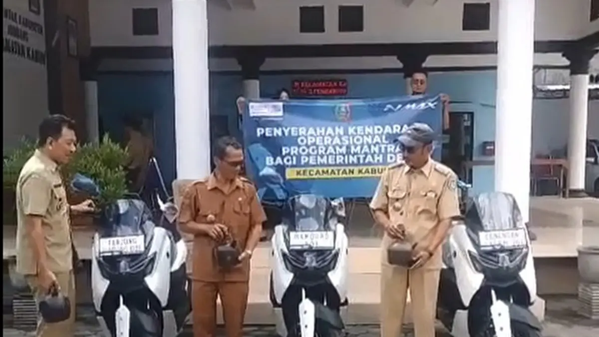 Desa-desa di Kecamatan Kabuh, Jombang kompak memilih membeli Yamaha NMax untuk operasional desa. (Achmad RW/Radar Jombang)
