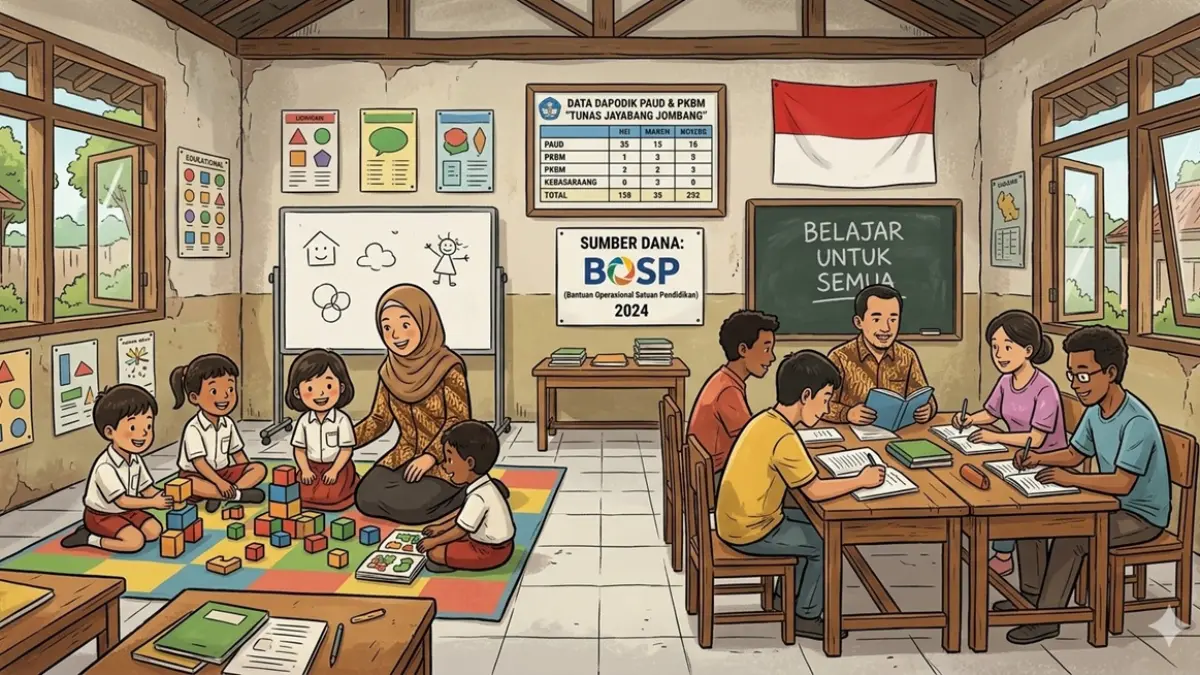Ilustrasi dana BOSP. (Ainul Hafidz/AI/Radar Jombang)