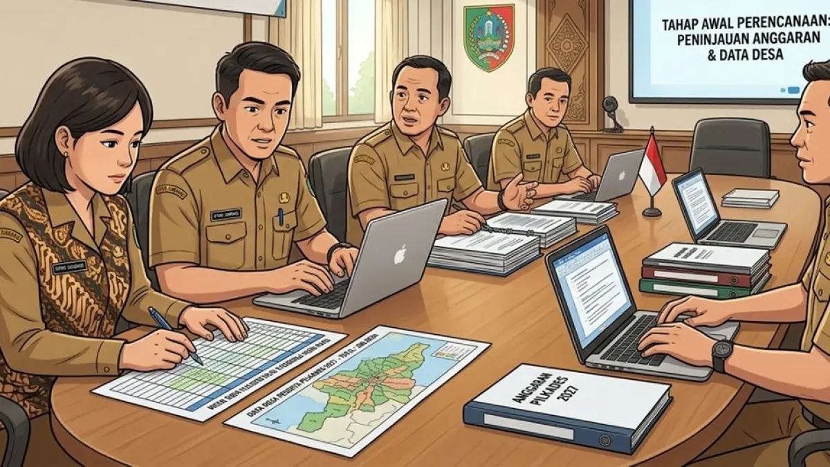 Ilustrasi Pilkades serentak 2027. (Ainul Hafidz/AI/Radar Jombang)