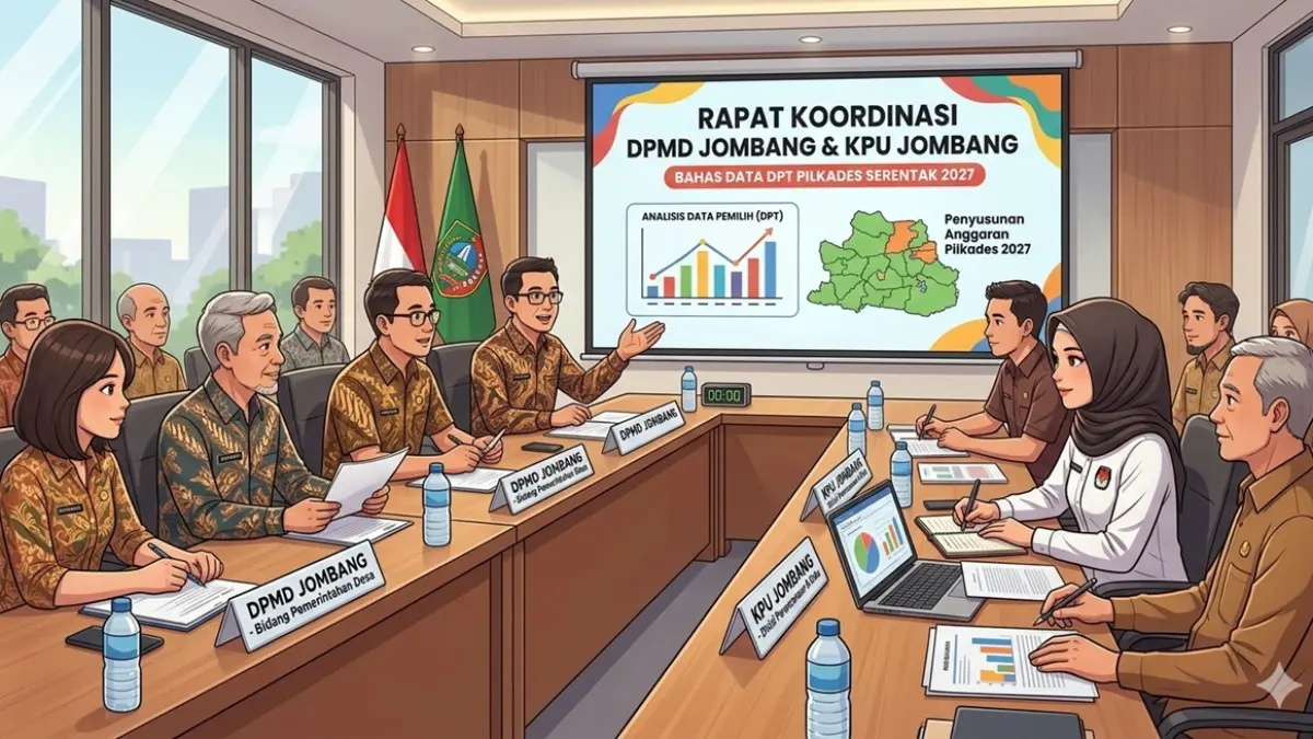 Ilustrasi persiapan Pilkades serentak. (Ainul Hafidz/AI/Radar Jombang)