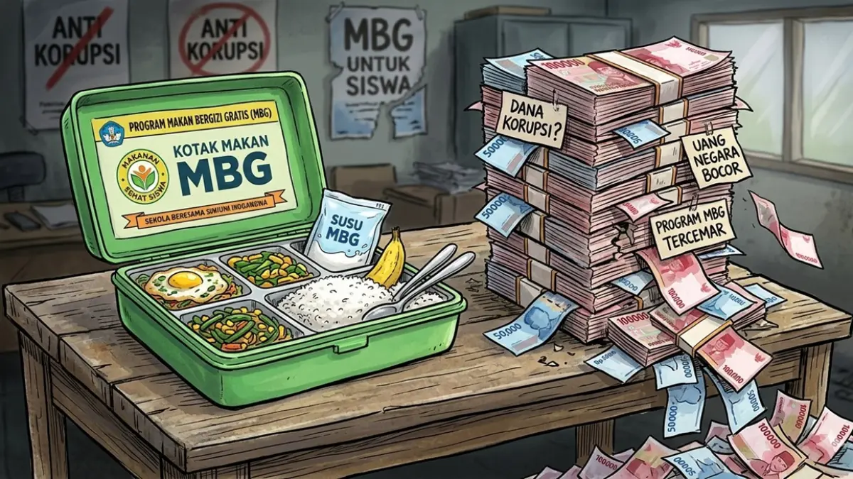 Ilustrasi MBG. (Ainul Hafidz/AI/Radar Jombang)