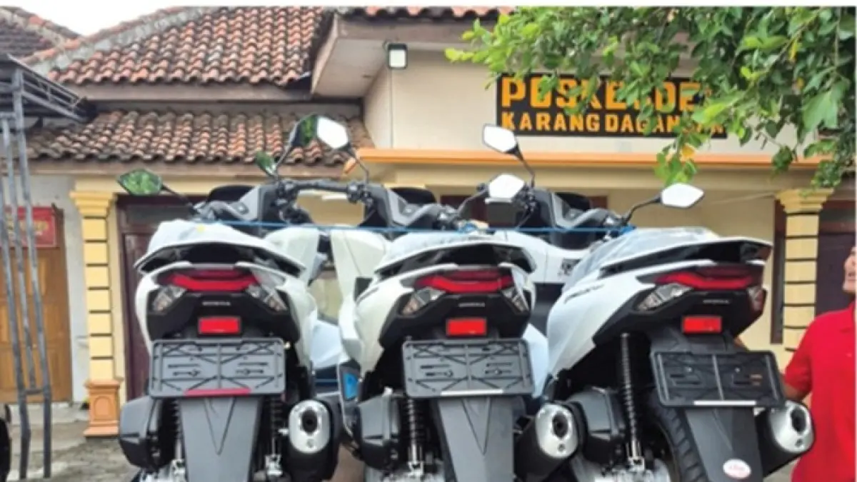 BARU: Motor pengadaan untuk operasional desa program Desa Mantra Jombang. (Anggi Fridianto/Radar Jombang)