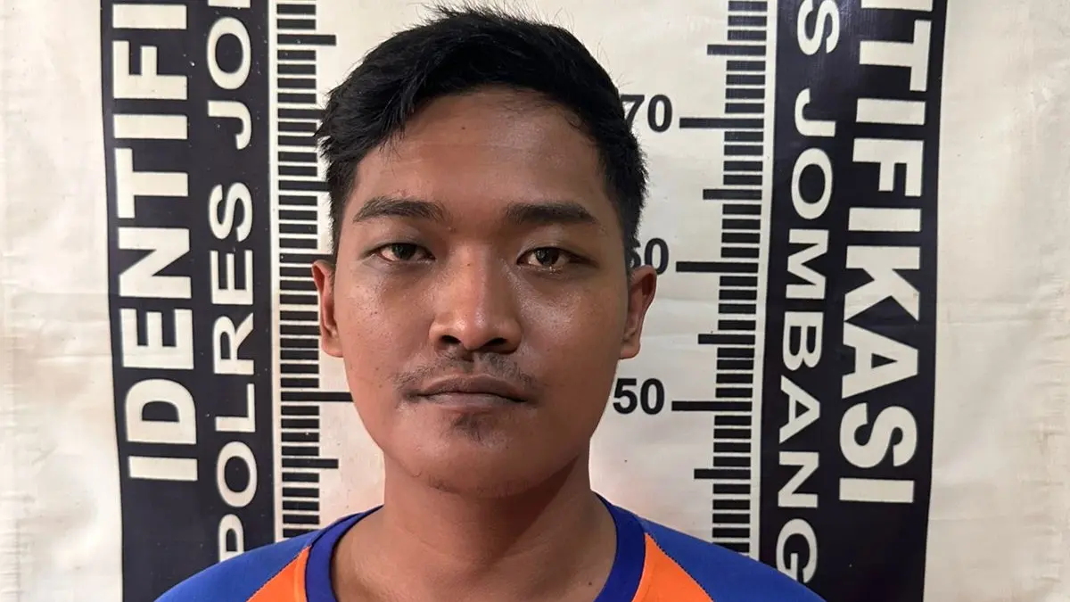 Pelaku pengeroyokan di Desa Keras, Kecamatan Diwek, Jombang. (Achmad RW/Radar Jombang)