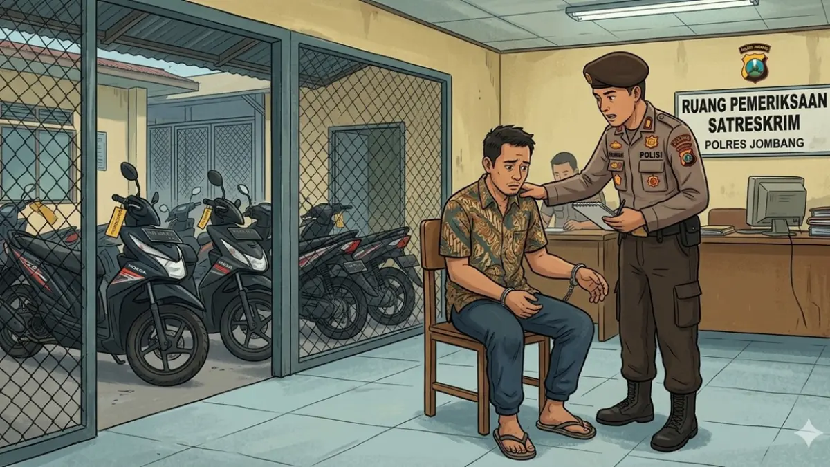 Ilustrasi penggelapan. (Ainul Hafidz/AI/Radar Jombang)