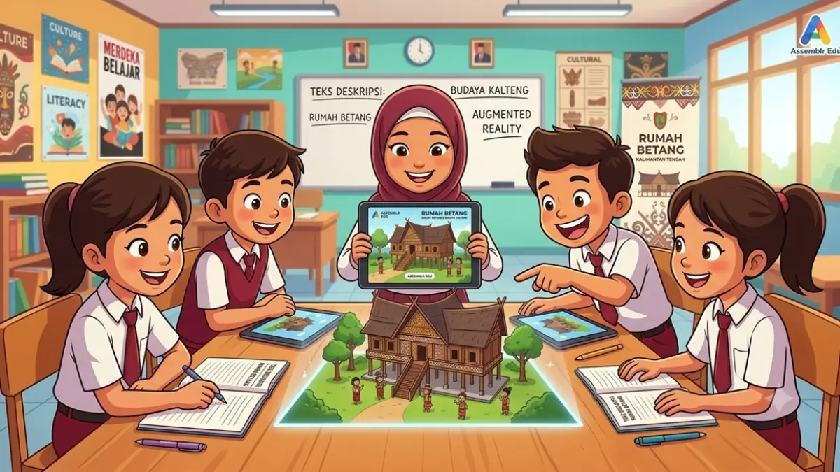 Ilustrasi pengembangan media pembelajaran. (Ainul Hafidz/AI/Radar Jombang)