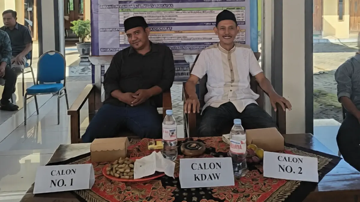 DEMOKRATIS: Suasana musdes KDAW di Desa Sumberteguh, Kecamatan Kudu, Jombang, Sabtu (4/7). (Ainul Hafidz/Radar Jombang)