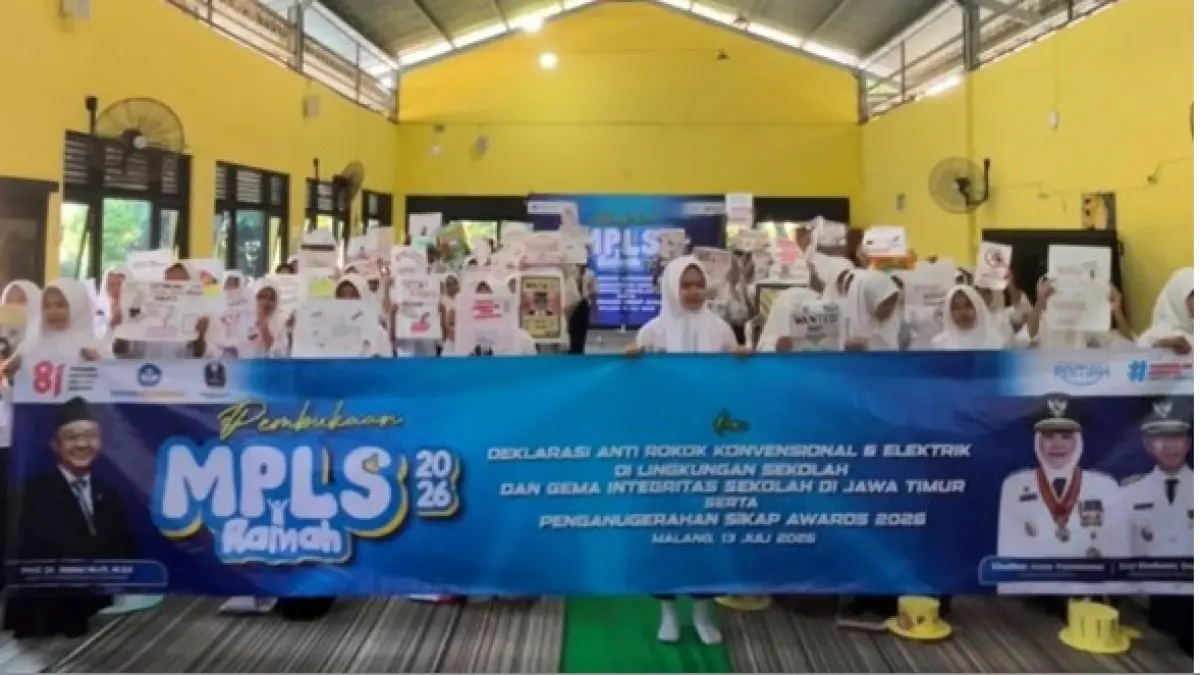 Antusiasme sisa baru SMKN Wonosalam saat mengikuti kegiatan MPLS