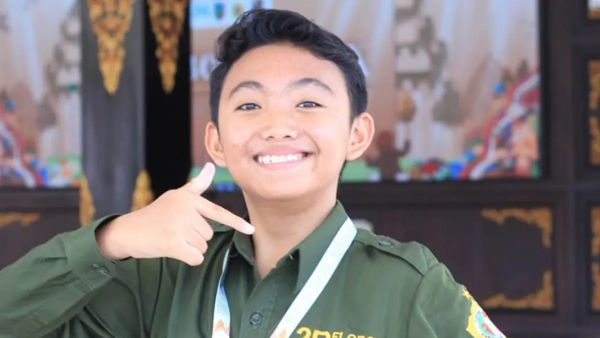 Rafly Evian Candra, Kelas 9G SMP Negeri 2 Jombang. (Dwi Aris/Radar Jombang)