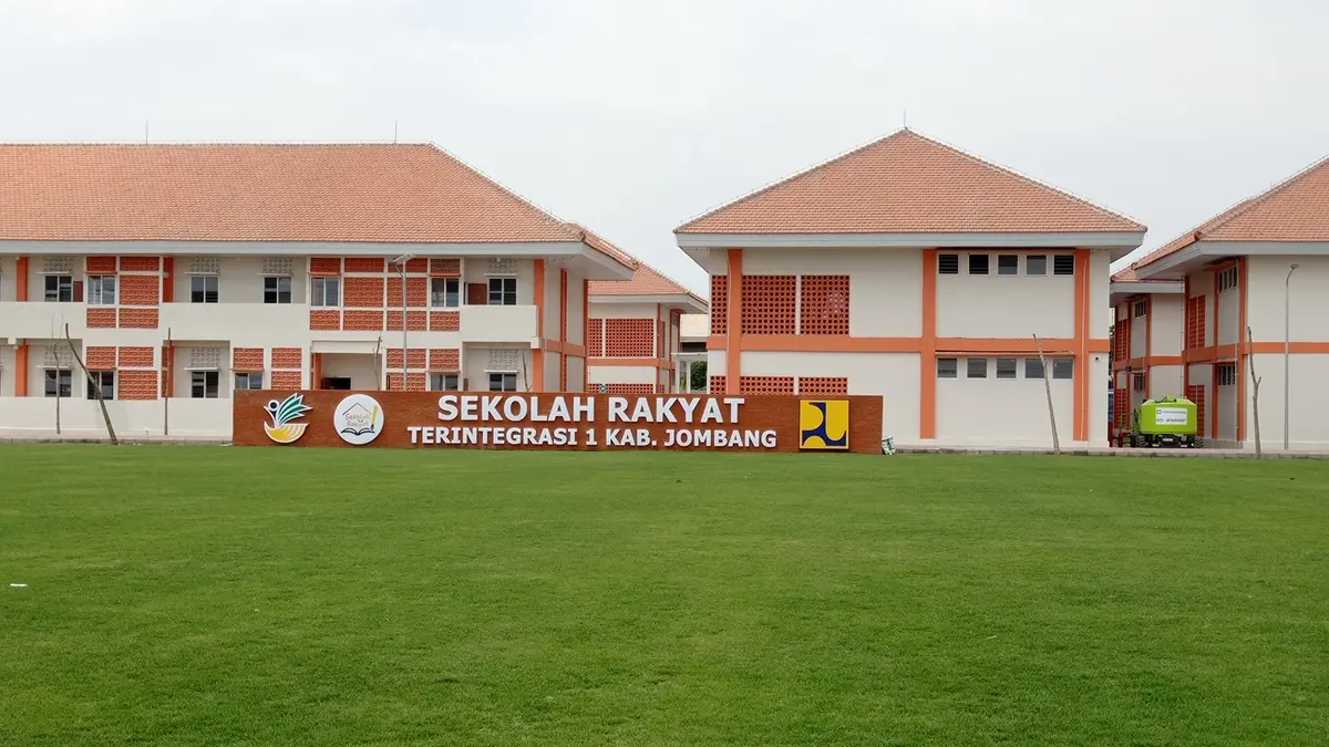 RAMPUNG: Sekolah Rakyat Terintegrasi 1 Jombang di Desa Tunggorono, Kecamatan Jombang. (Ainul Hafidz/Radar Jombang)