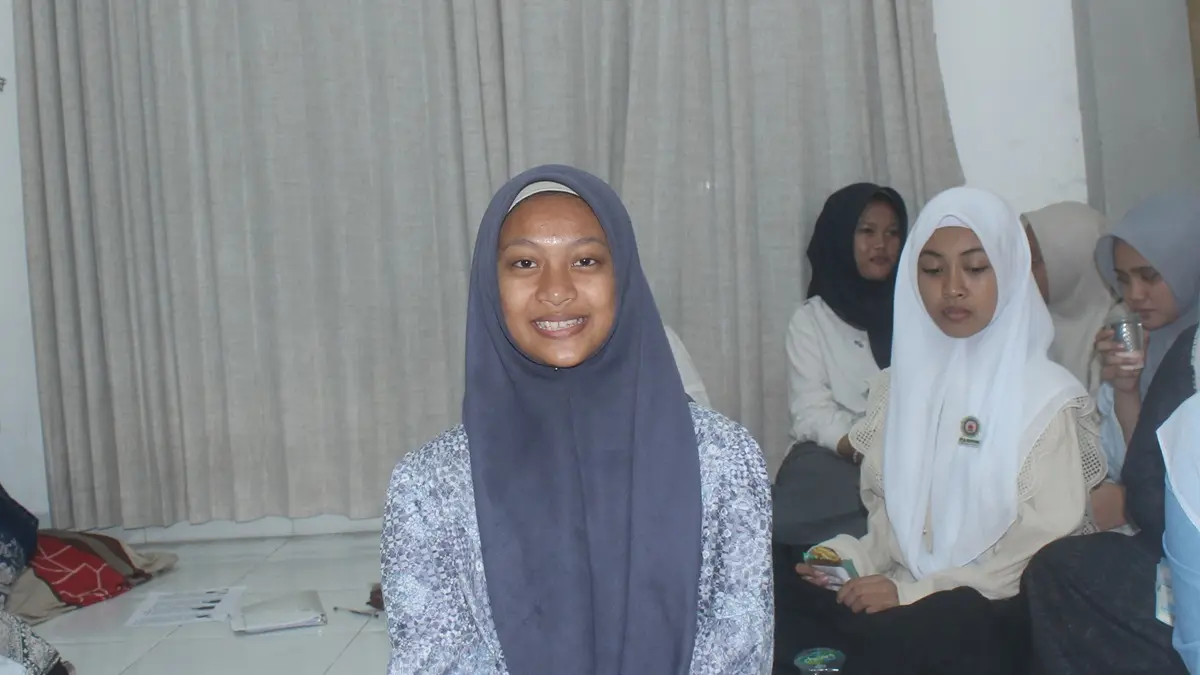 Nickyta Ayu Purnomo, santri PP Al-Madienah Denanyar Jombang asal Gresik. (Rojiful Mamduh/Radar Jombang)