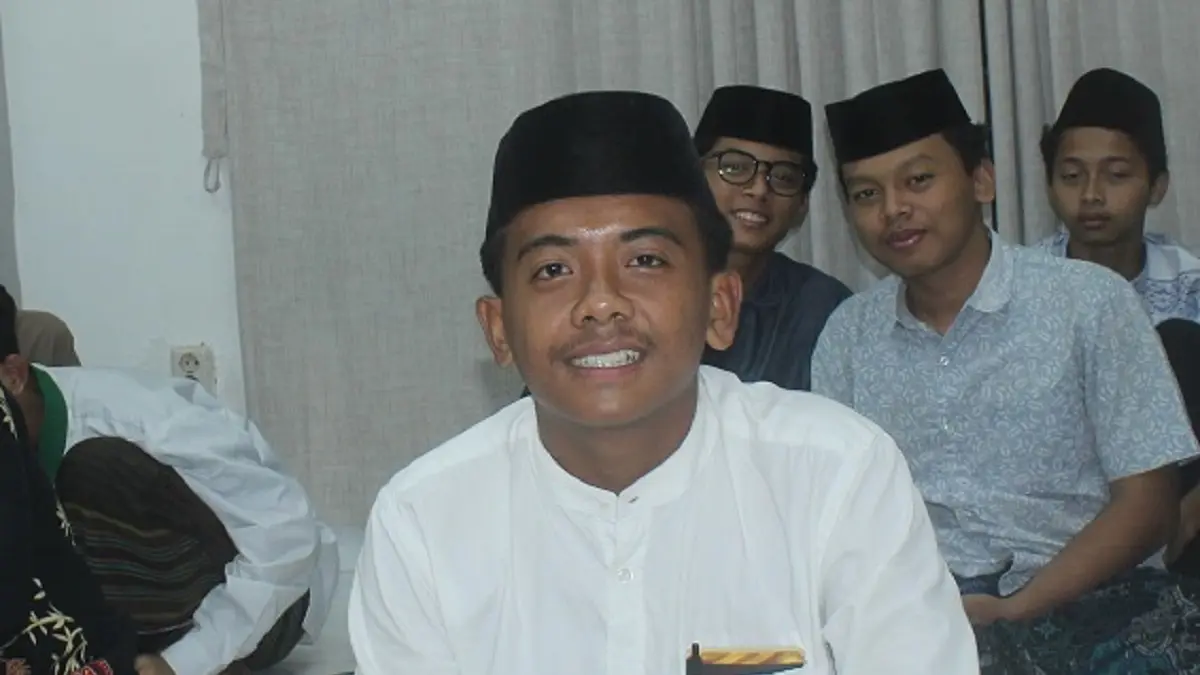 Ahnaf Rafi Saputra, santri PP Al-Madienah, Denanyar, Jombang asal Lamongan. (Rojiful Mamduh/Radar Jombang)