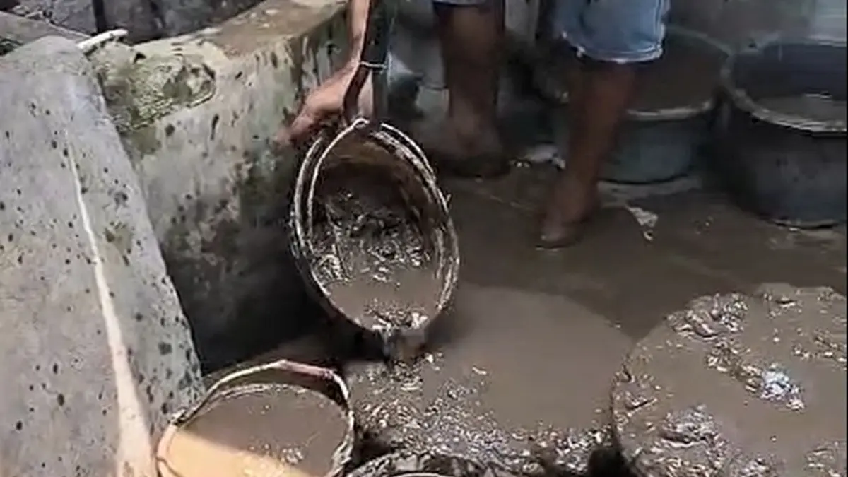 Sumur warga Dusun Guwo, Desa Latsari, Kecamatan Mojowarno, Jombang yang mengering dan tak bisa lagi digunakan. (IST)