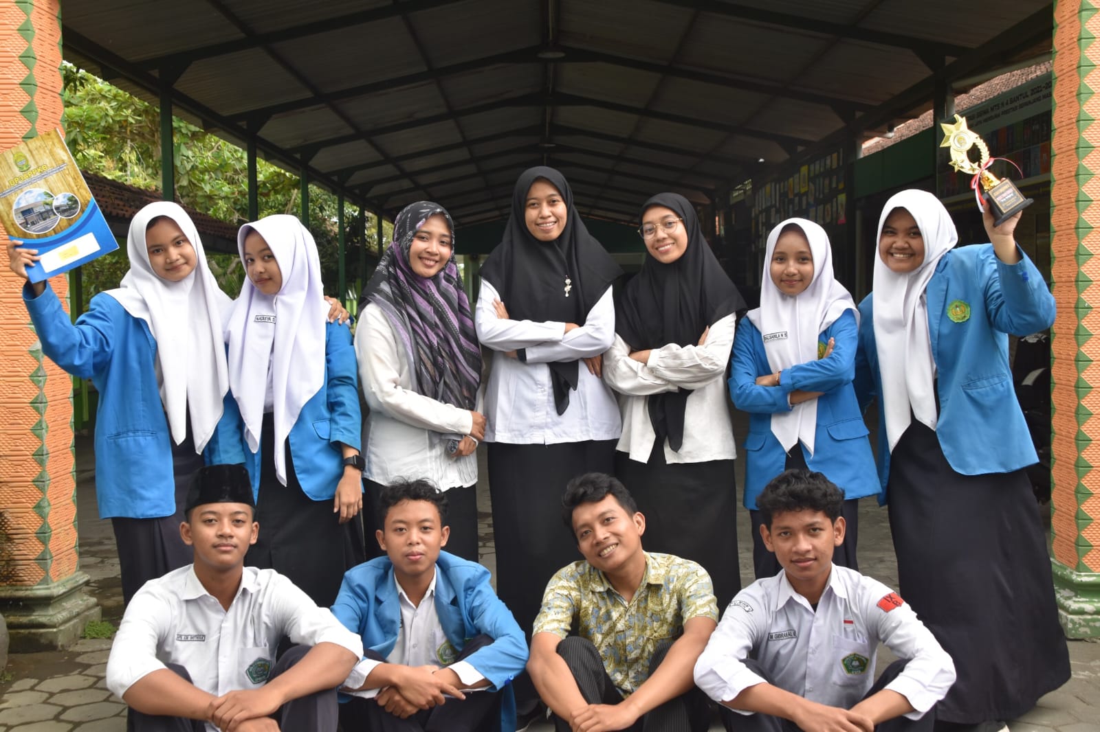 KREASI: MTsN 4 Bantul membentuk tim khusus untuk memproduksi film pendek berjudul Alok. (Dok MTsN 4 Bantul)
