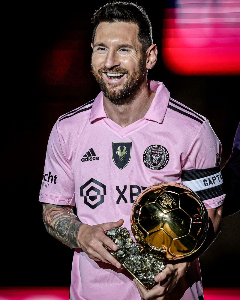 Lionel Messi peraih Ballon d&rsquo;Or ke 8.  (Twitter X/@goal)