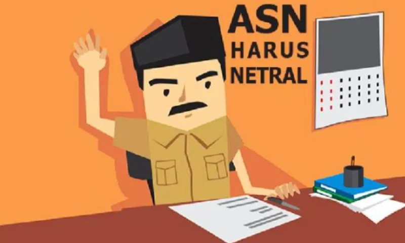 Ilustrasi ASN harus netral. (datariau.com)