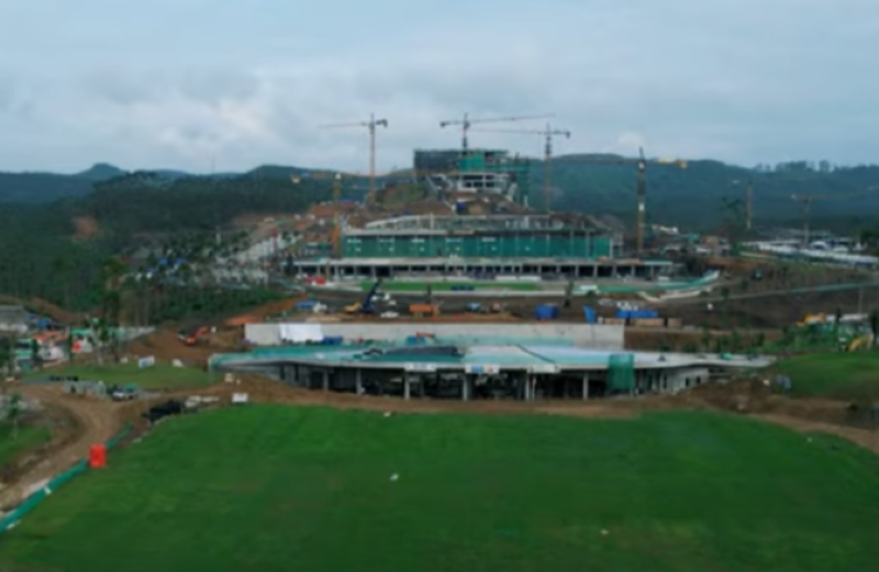 Jejak progres pembangunan Ibu Kota Nusantara (IKN) di Kalimantanh Timur.Tangkapan layar YouTube/Lensa Nusantara