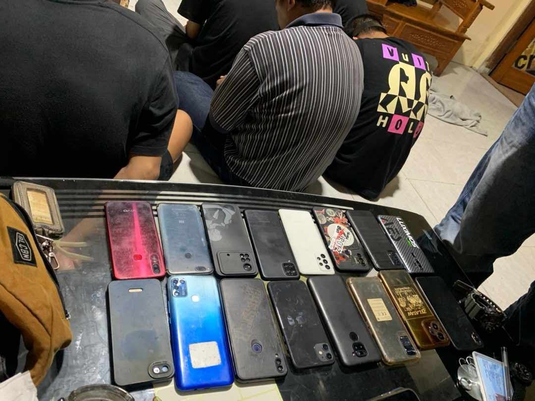 DITANGKAP: Tim resmob Polres Magelang Kota menangkap 6 pelaku pencopetan pada konser NDX AKA dan Tipe-X di Lapangan Parkir Artos Mall Magelang.ISTIMEWA