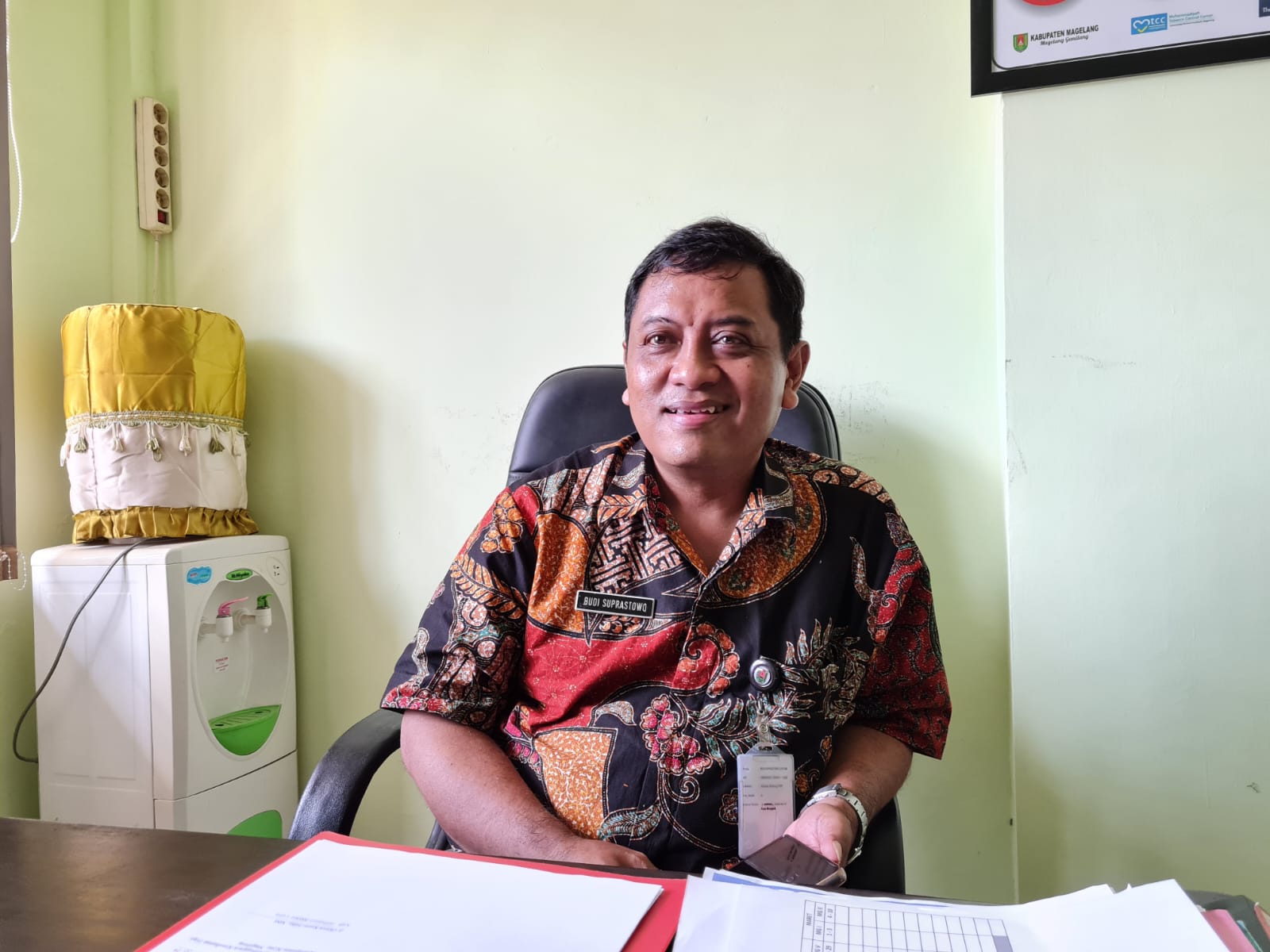 PERSUASIF: Kepala Bidang (Kabid) Pencegahan dan Pengendalian Penyakit (P2P) Dinas Kesehatan (Dinkes) Kabupaten Magelang Budi Suprastowo