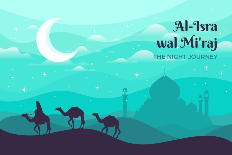 Ilustrasi Isra Miraj.