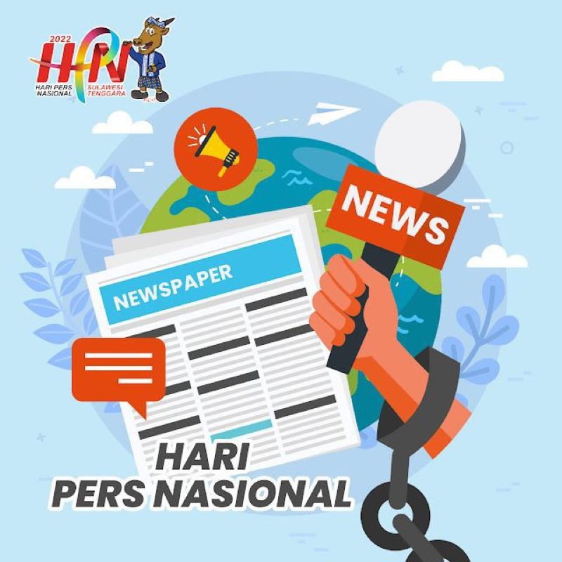 Ilustrasi Hari Pers Nasional.