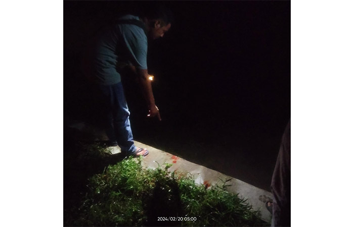 NAHAS: Kondisi tempat kejadian perkara penganiayaan kakek berusia 65 tahun di Bantul.