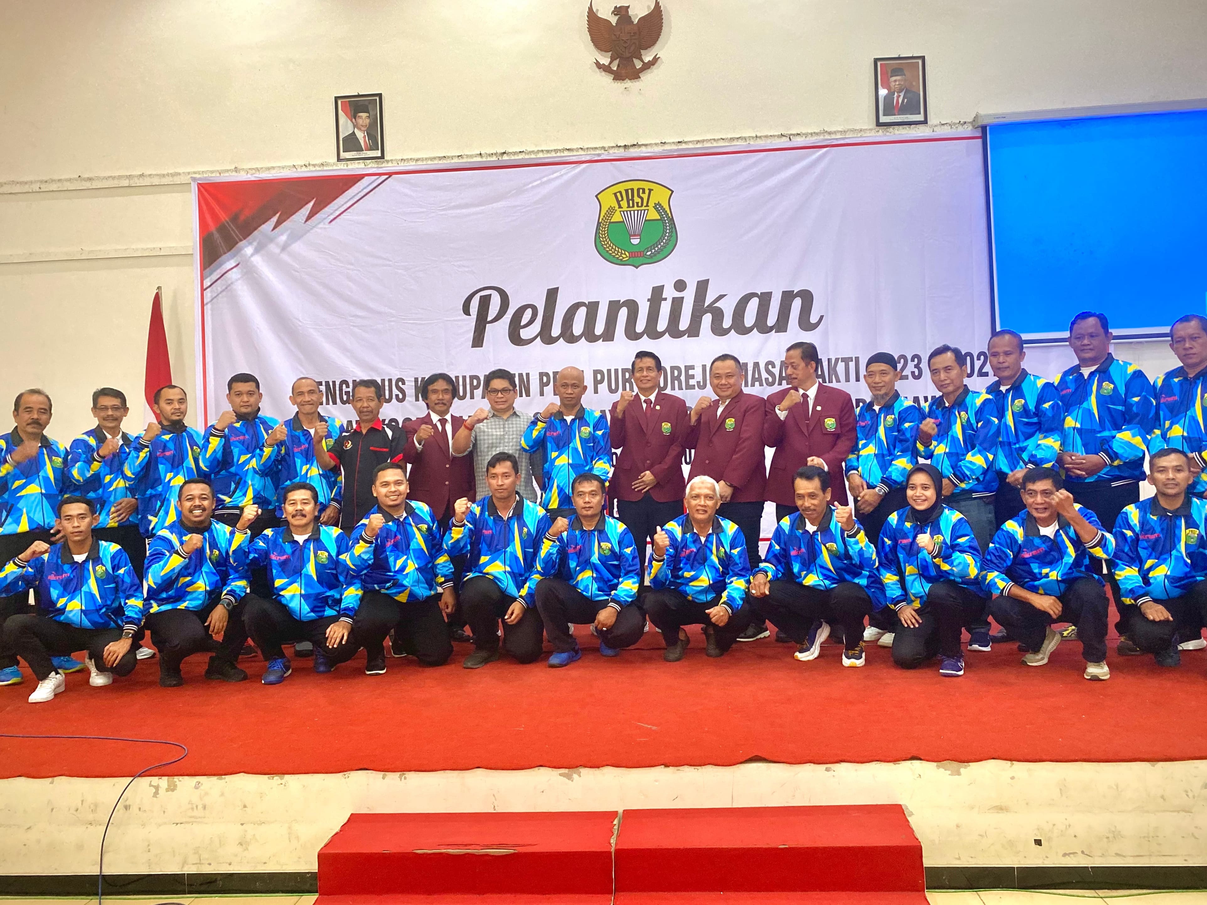 Pelantikan Ketum PBSI Purworejo masa bakti 2023-2027 oleh Ketua Umum Pengprov PBSI Jateng Basri Yusuf pada Sabtu (24/2) lalu yang juga dihadiri oleh Ketua PBSI kabupaten se-Karesidenan Kedu.