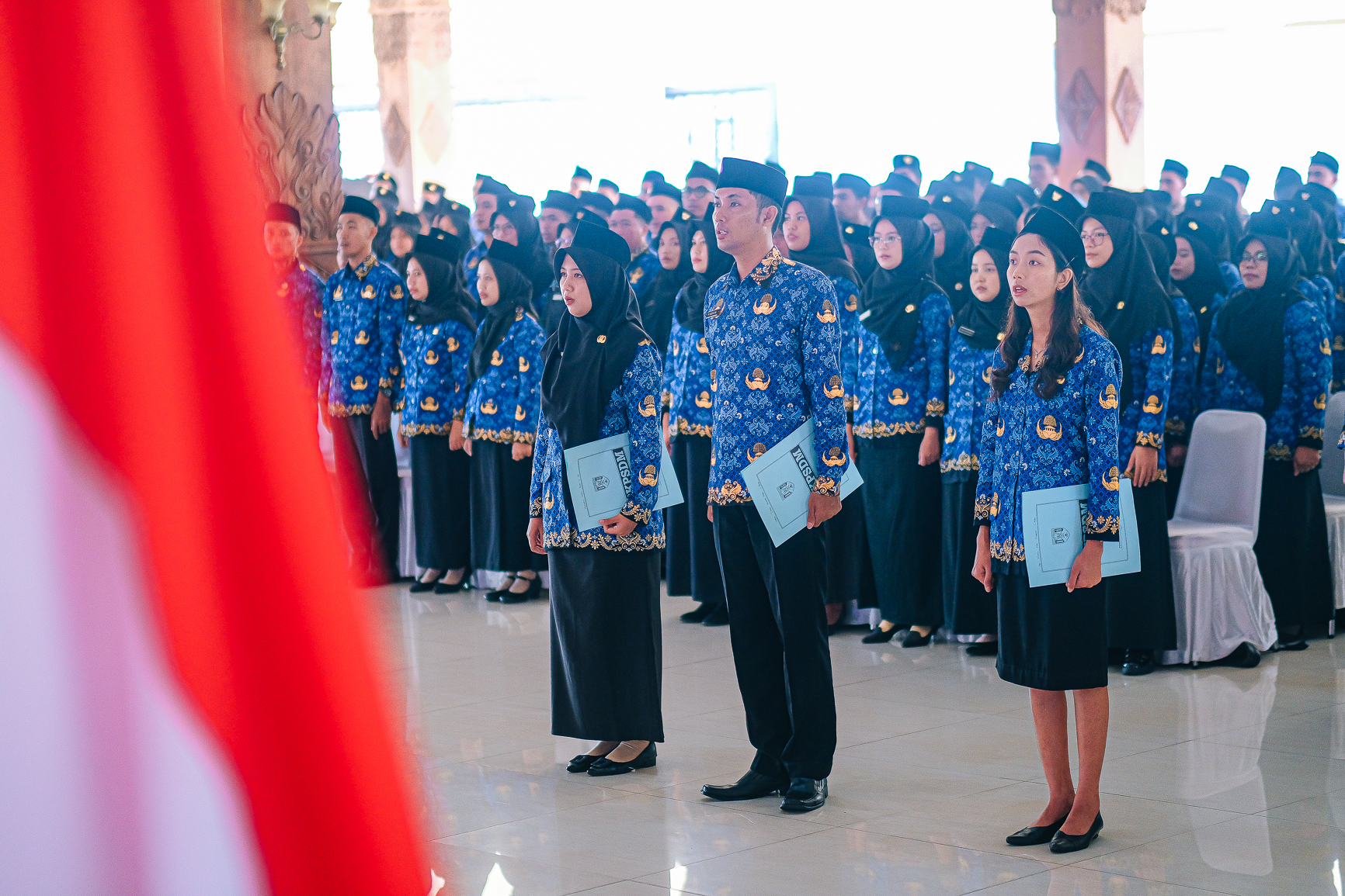 RESMI: Wali Kota Magelang Muchamad Nur Aziz saat melantik dan mengambil sumpah/janji ASN di lingkungan Pemkot Magelang, Jumat (1/3/2024).