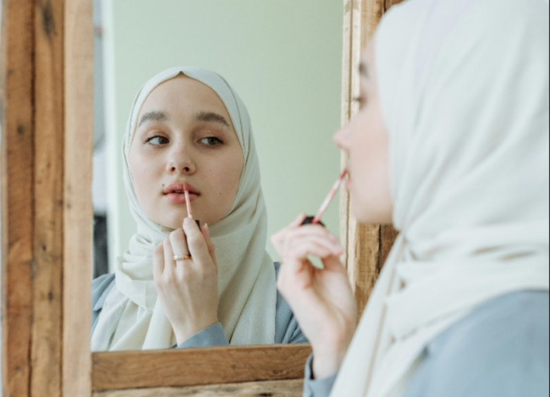 Illustrasi rahasia kecantikan dalam Islam.