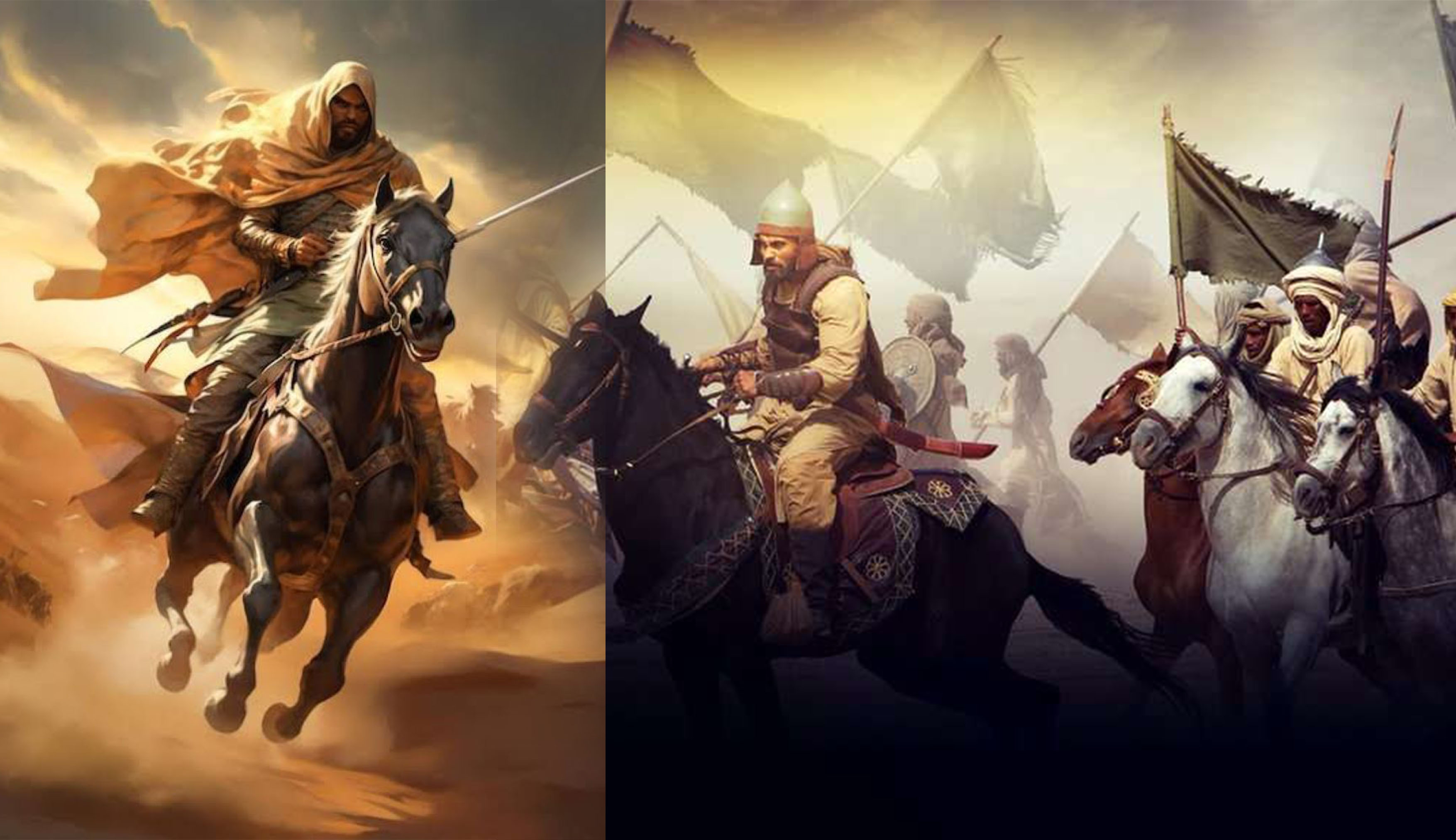 Illustrasi kisah Perang Uhud.