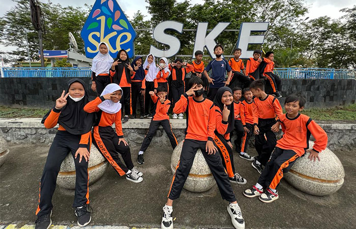 SERU: Berbagai kegiatan baik di dalam kelas maupun luar ruangan yang dilakukan oleh SD Negeri Pojok Sleman.