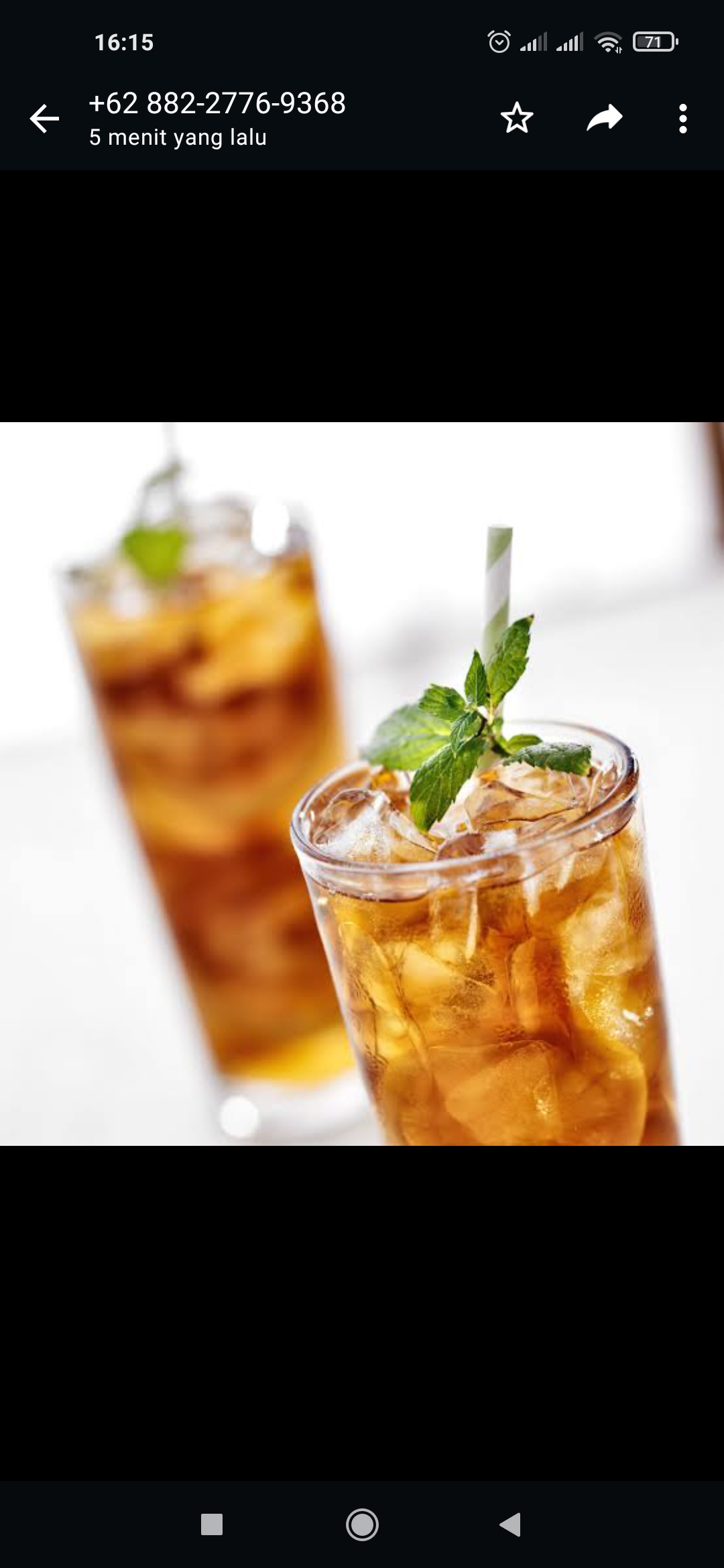 SEGAR: Es teh manis cocok dijadikan minuman untuk berbuka puasa. (Teh SariWangi)
