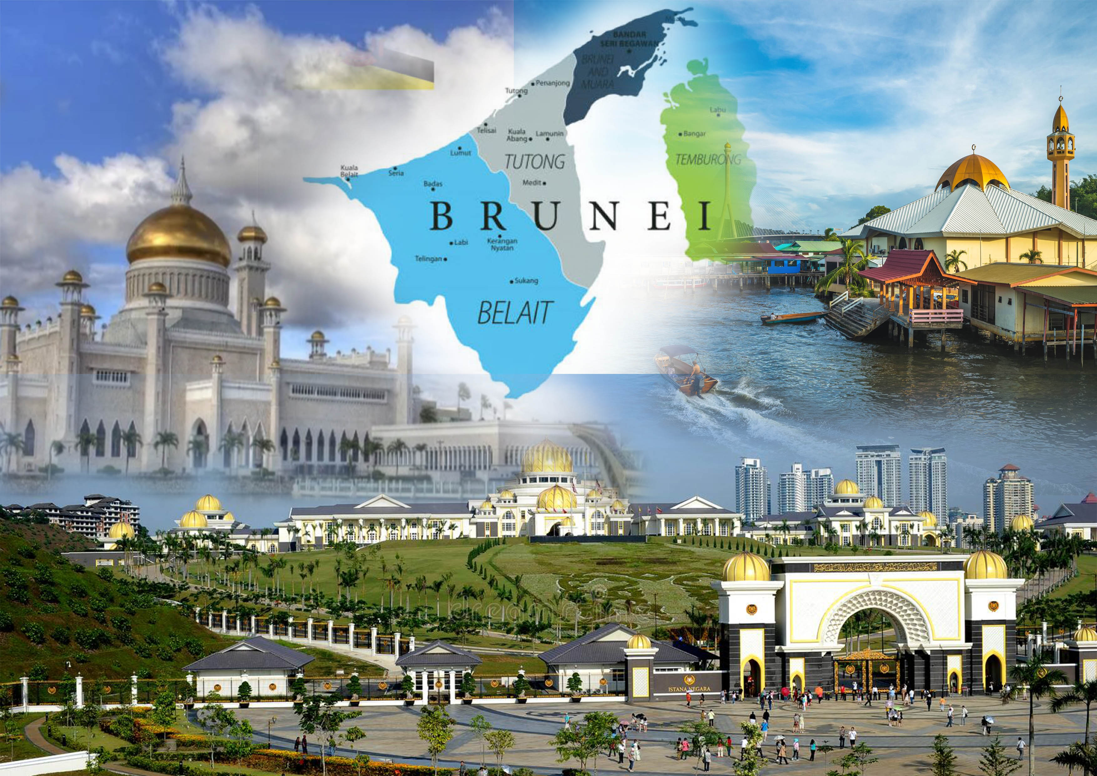 Destinasi wisata Brunei Darussalam yang bisa kamu kunjungi.