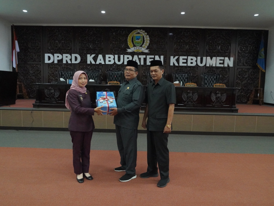 SAH : Rapat paripurna DPRD Kebumen dengan agenda penyampaian laporan keterangan pertanggungjawaban (LKPJ) tahun 2023.