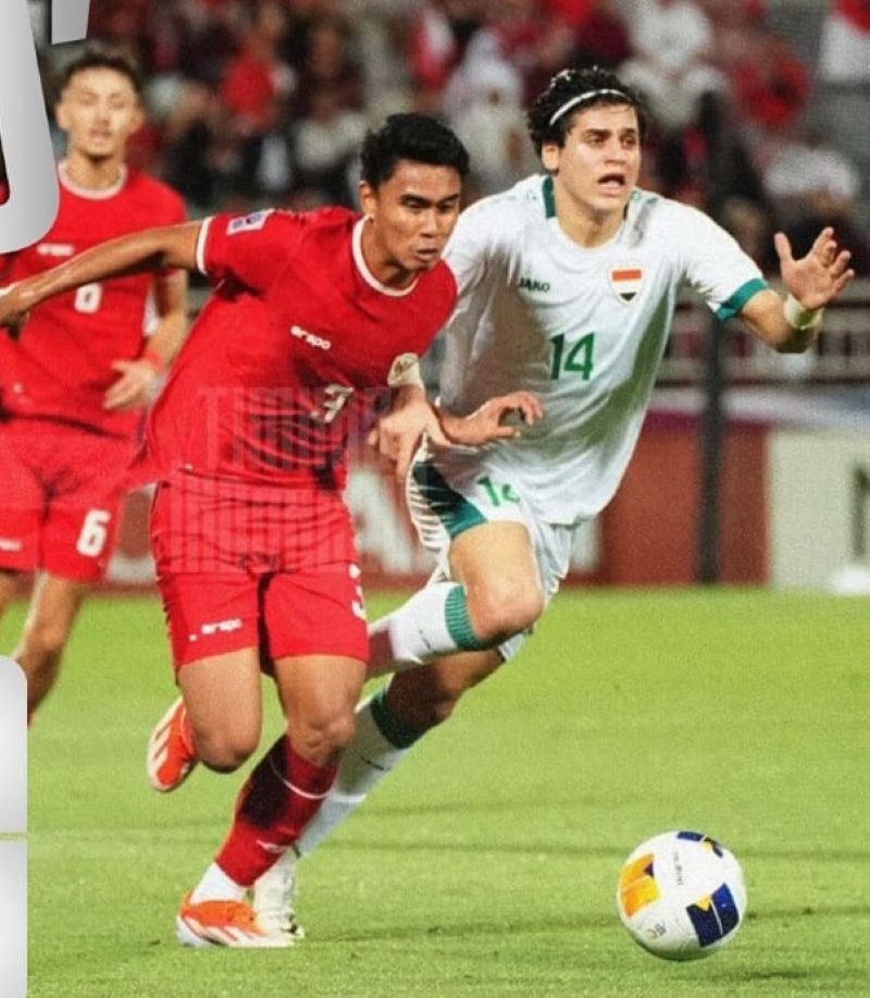 Timnas Indonesia U23 kalah dengan Irak U23.