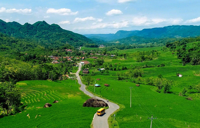INDAH : Bentang alam&nbsp;Kebumen&nbsp;yang masuk dalam kawasan&nbsp;Geopark&nbsp;Kebumen. Tim Unesco Global Park dijadwalkam akan melakukan penilaian lapangan pertengahan Juli mendatang.