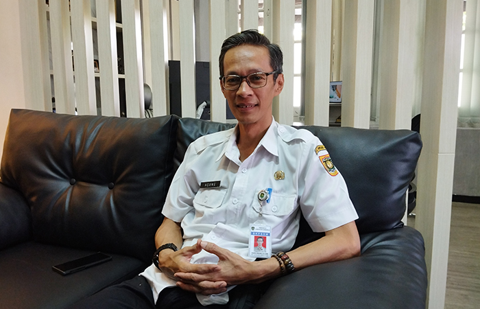 Kepala BKPSDM Purworejo Agung Wibowo saat ditemui di kantornya, Selasa (22/5).